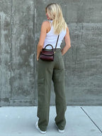 Jeans vintage verdi da papà