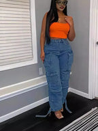 Denim multitasche alla moda