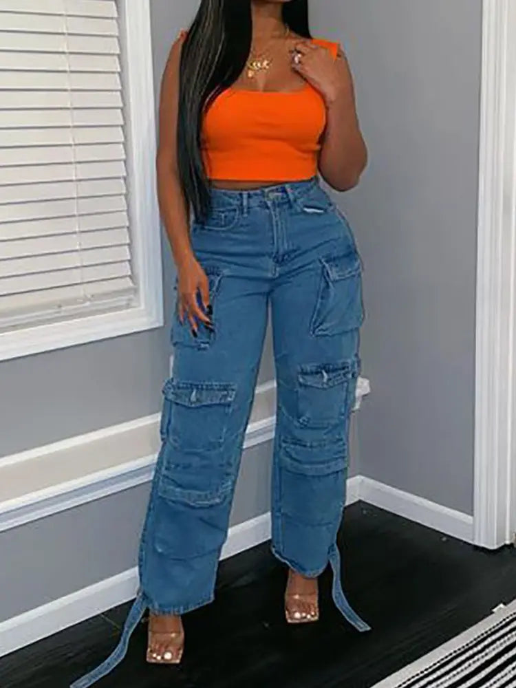 Denim multitasche alla moda