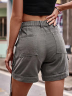 Shorts Cargo in Denim Stile Americano