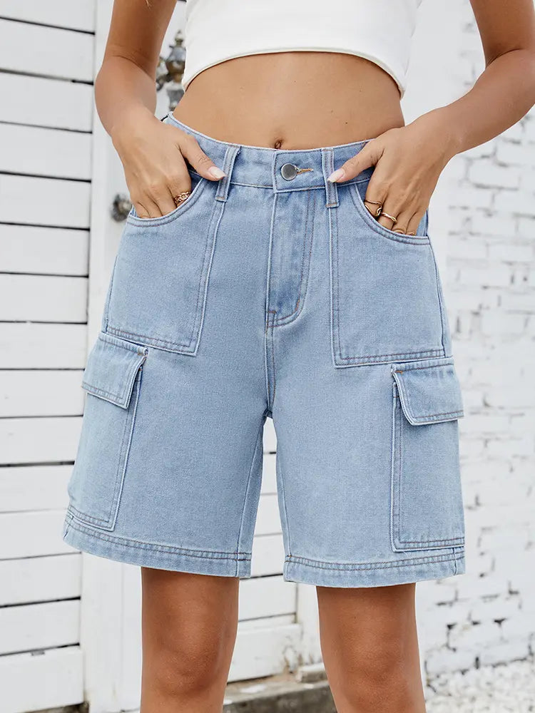 Shorts in denim stile estivo