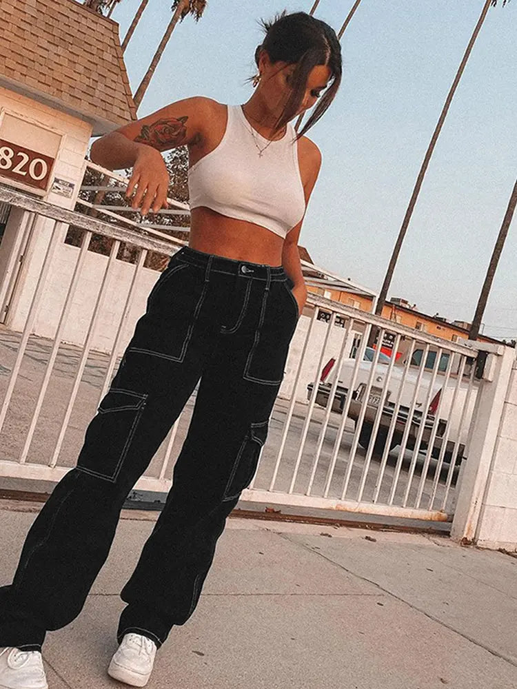 Pantalons de travail en denim élastique polyvalent