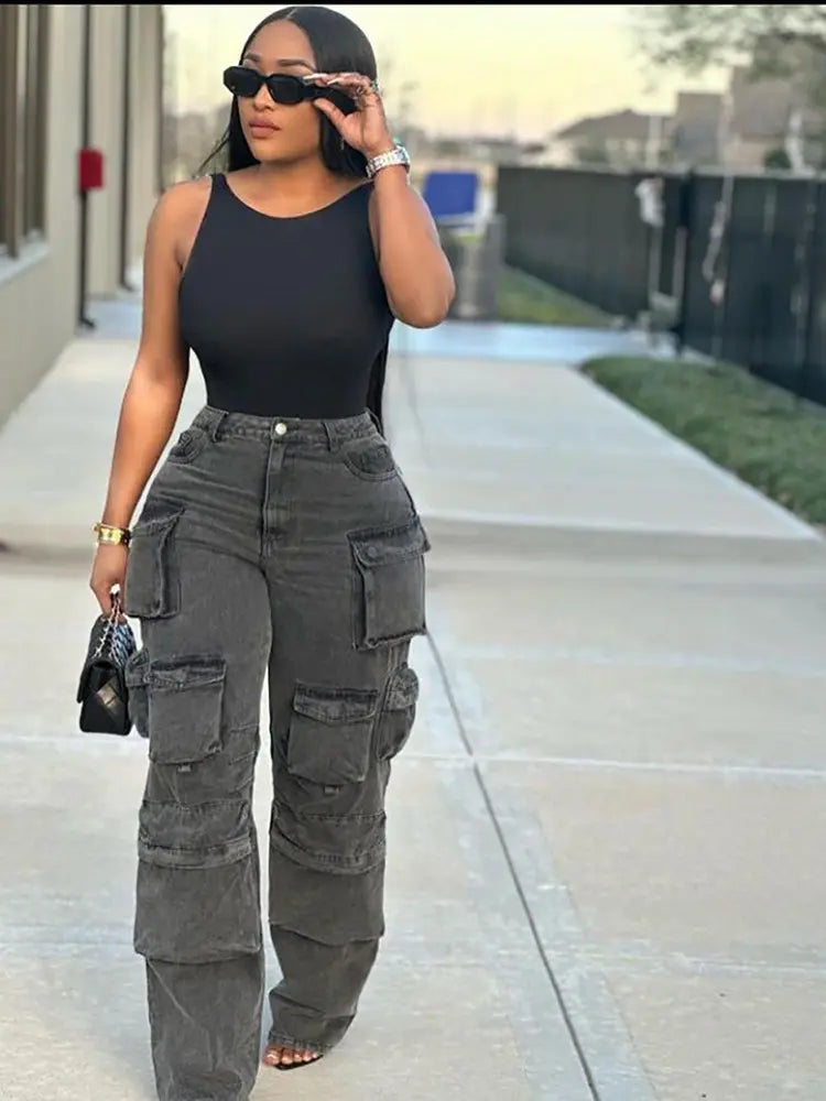 Denim multitasche alla moda