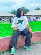 Denim da lavoro multi-tasche alla moda