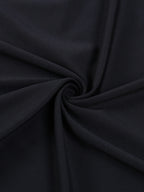 Maxi abito da sera a coda di pesce con corsetto increspato con scollo quadrato