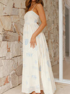 Abito lungo Chill Vibes con spalline sottili e schiena scoperta